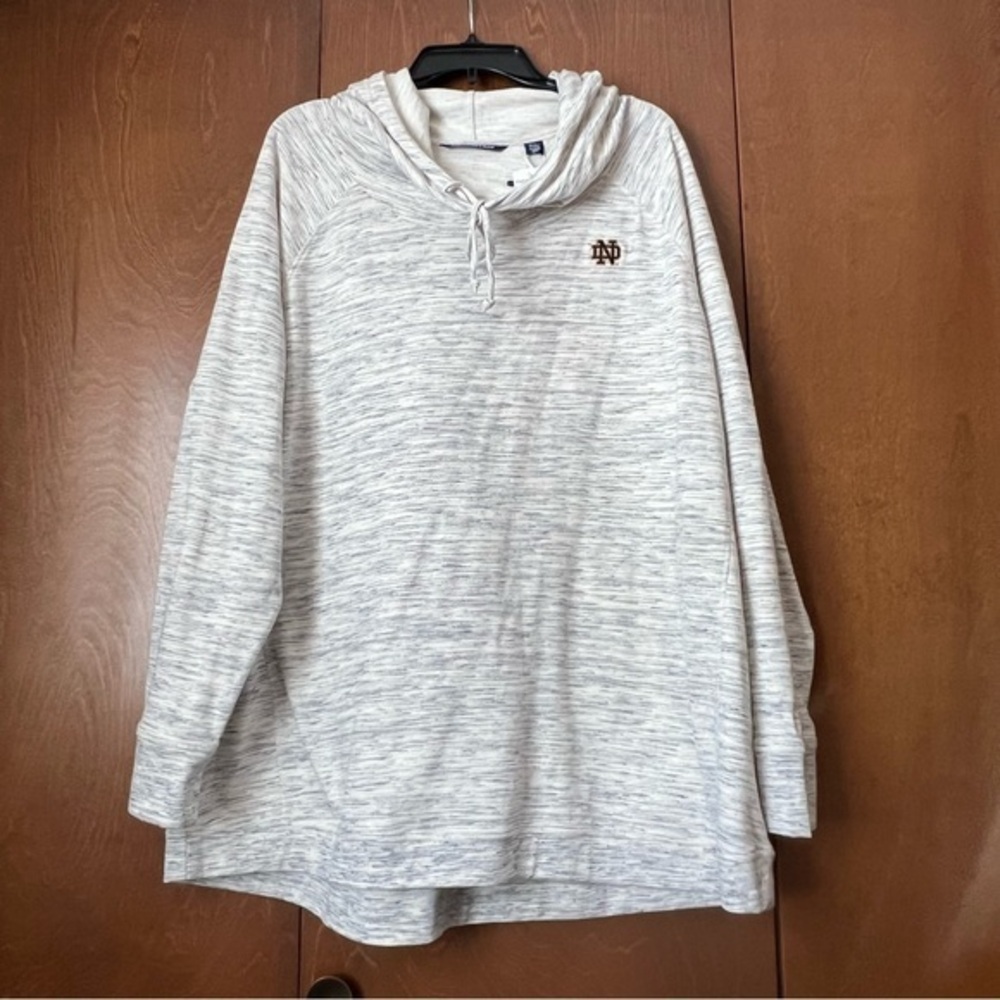 Cutter & Buck Notre Dame Women’s Pullover Hooded Fleece Tunic NWT XXXL Ret $84